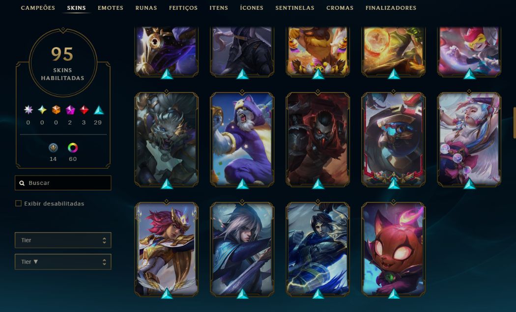 Conta LoL Esmeralda 1 mono kassadin