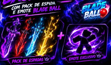 Blade ball pack de espada e emote junto