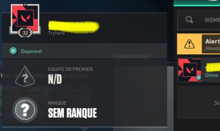 Conta diamante/ascendente sem skins
