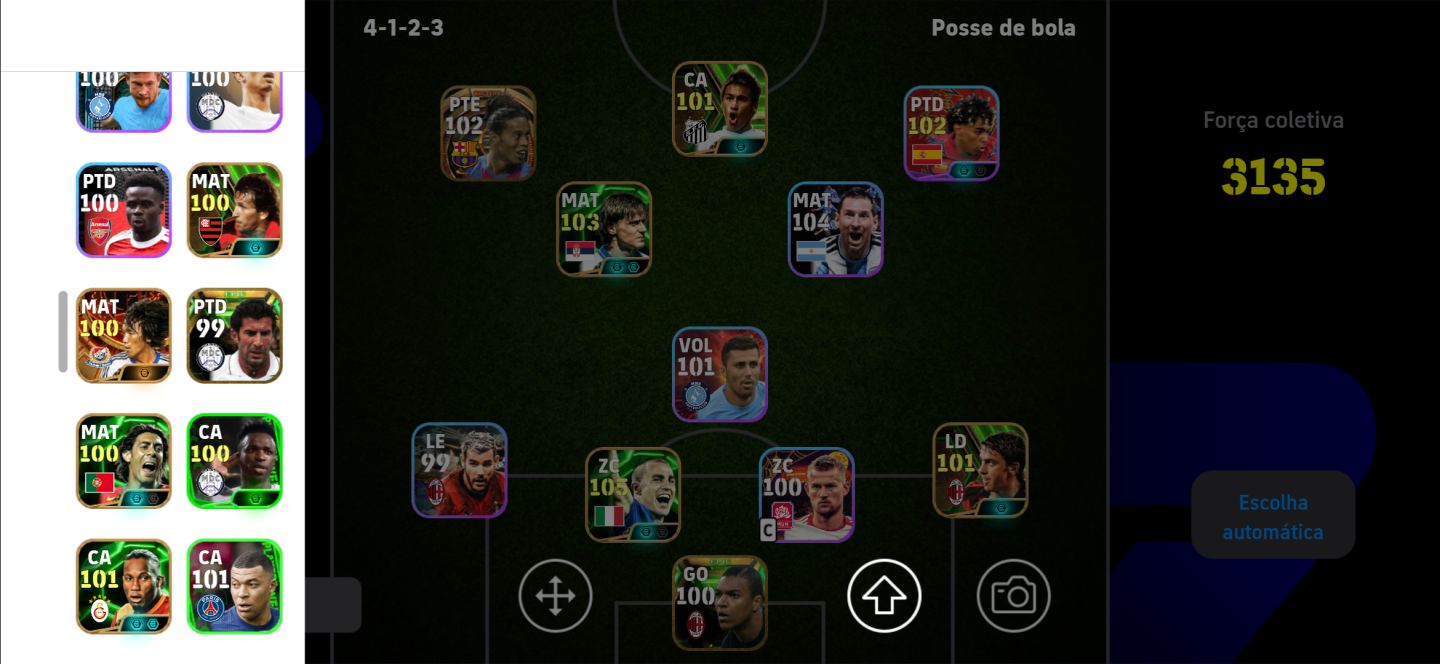 CONTA eFootball | ELENCO FORTE + JOGADORES RAROS | PRONTA PARA JOGAR | 3135