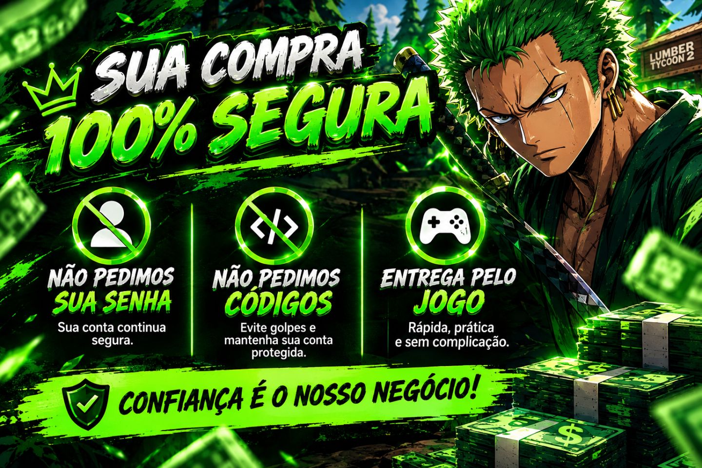 Lumber Tycoon 2 Dinheiro/Cash | 2M a 120M