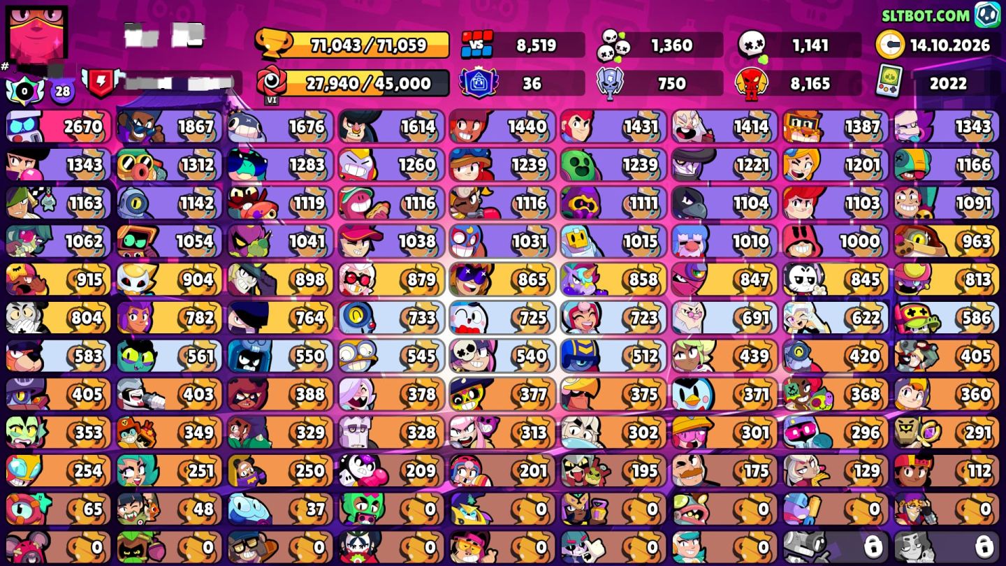CONTA BRAWL STARS COMPLETA E FULL