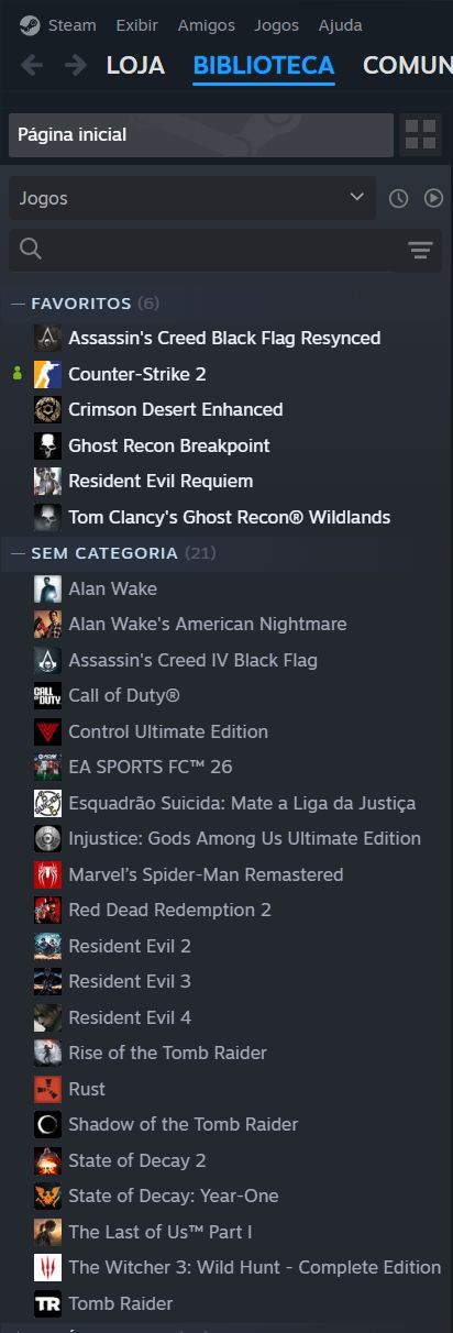 Conta Steam com Varios Jogos Triple A