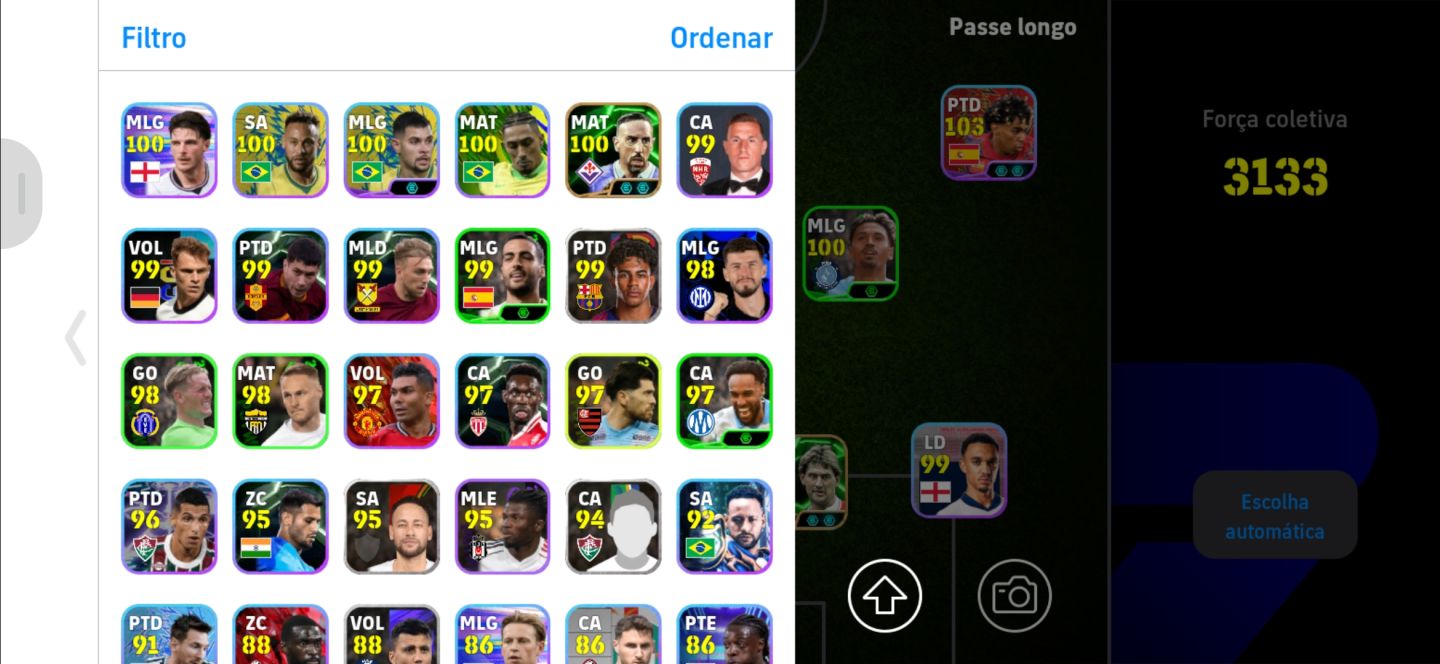 CONTA EFOTBALL 3133 FORCA COLETIVA + 1060 COINS