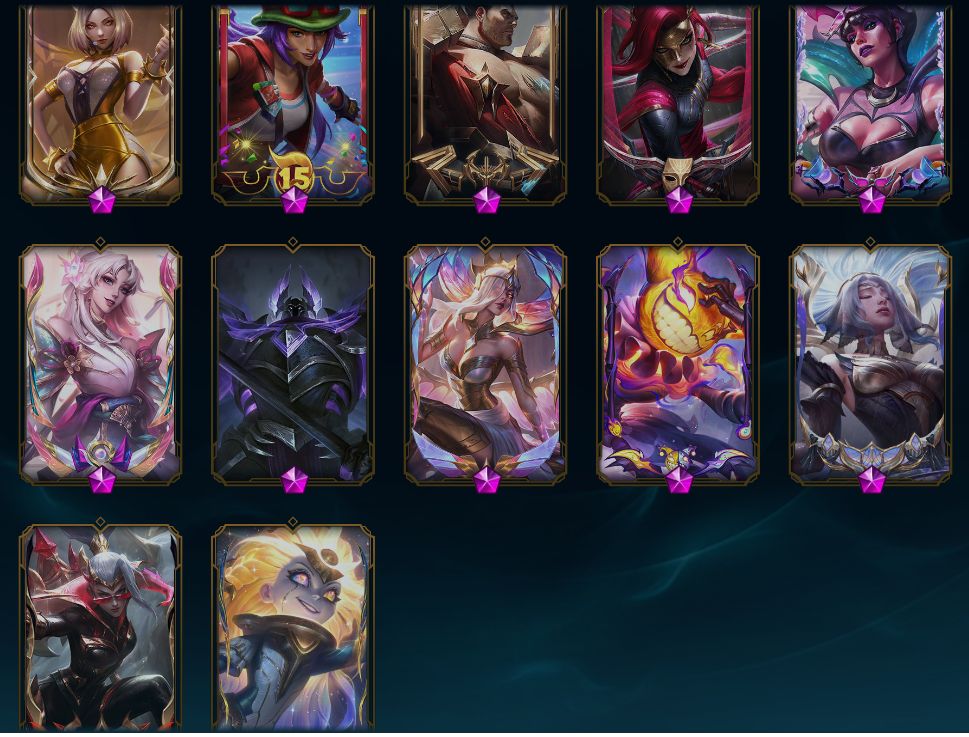 Conta LOL com 400 skins