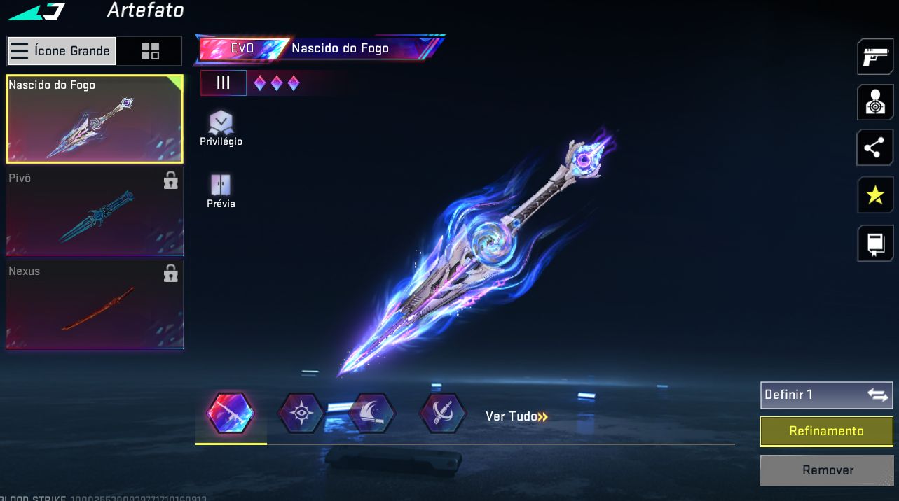 CONTA BLOODSTRIKE com 3 XTREME, 3 EVO + ETERNAS