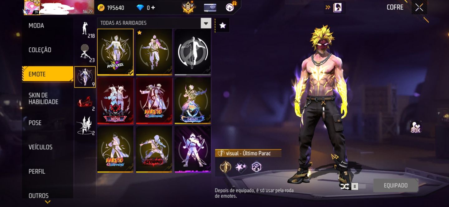 CONTA 1360 peita ESTREMA MENTE LINDA E RARA SEMI FULL PASSE LV 79