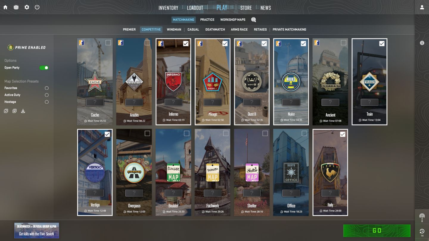 Conta Steam CS2 Prime