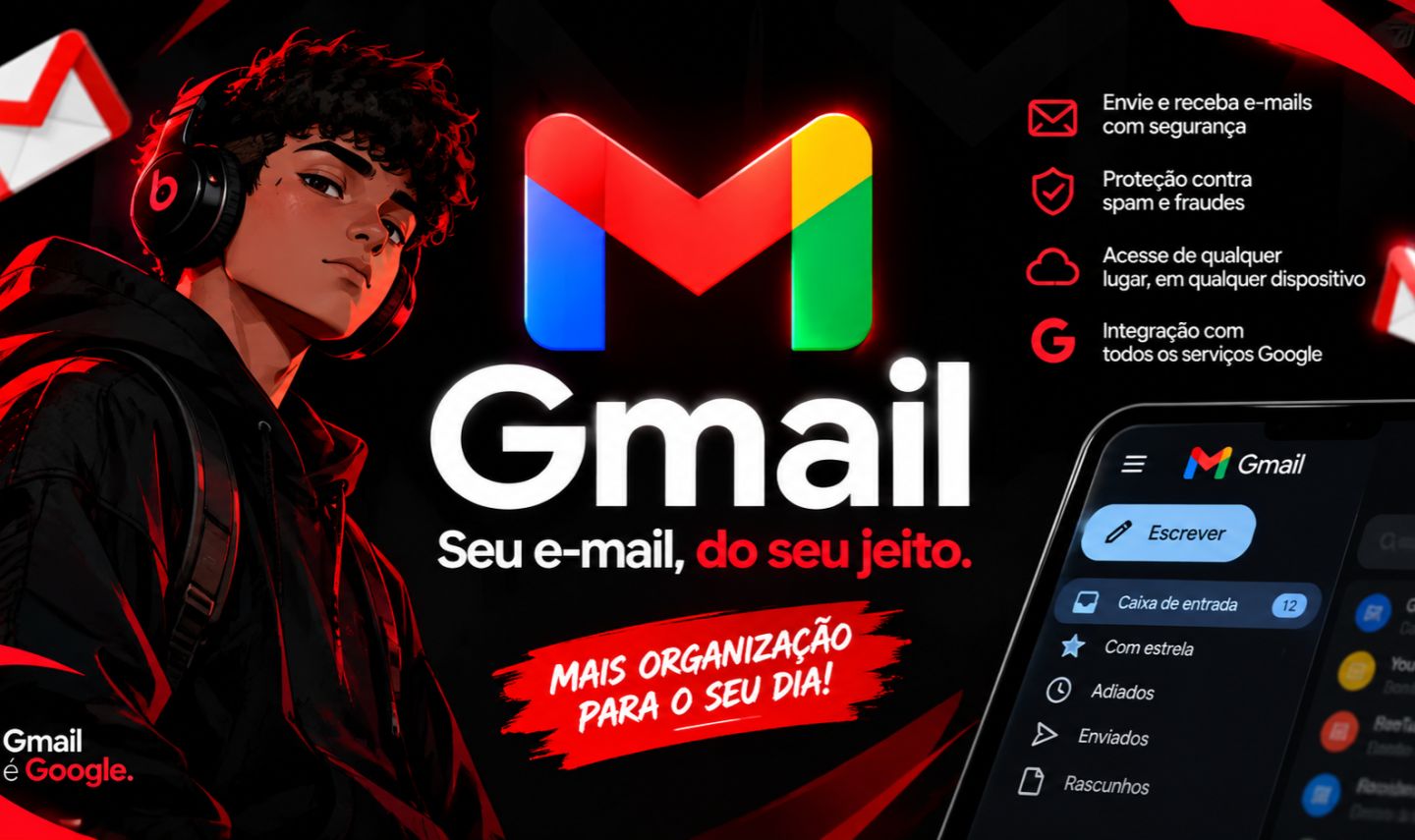 1 conta de gmail novo com entrega rápida