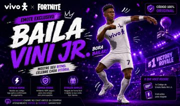EMOTE BAILA VINI JR PARCEIRA VIVO X FORTNITE