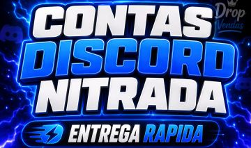 Contas com Nitro Discord | 1 Mês | 3 Meses | Nitrada | Novas / Virgem