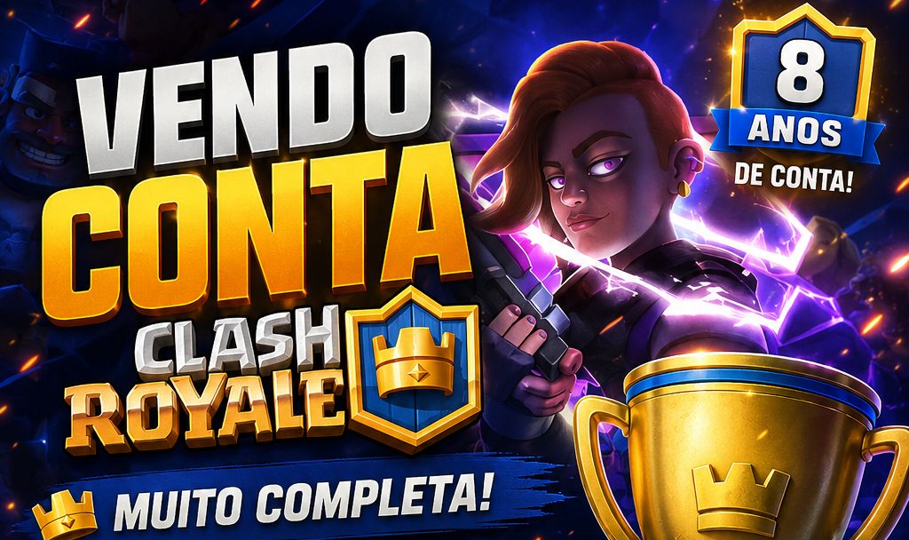 Conta antiga do clash royale (8 anos)