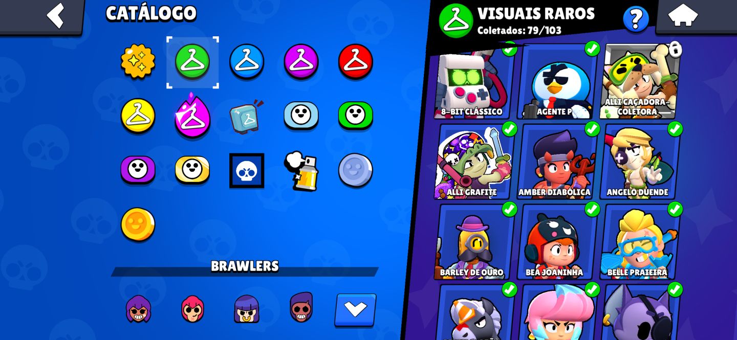 CONTA BRAWL STARS FULL! VÁRIAS HYPERS E MUITAS SKINS!