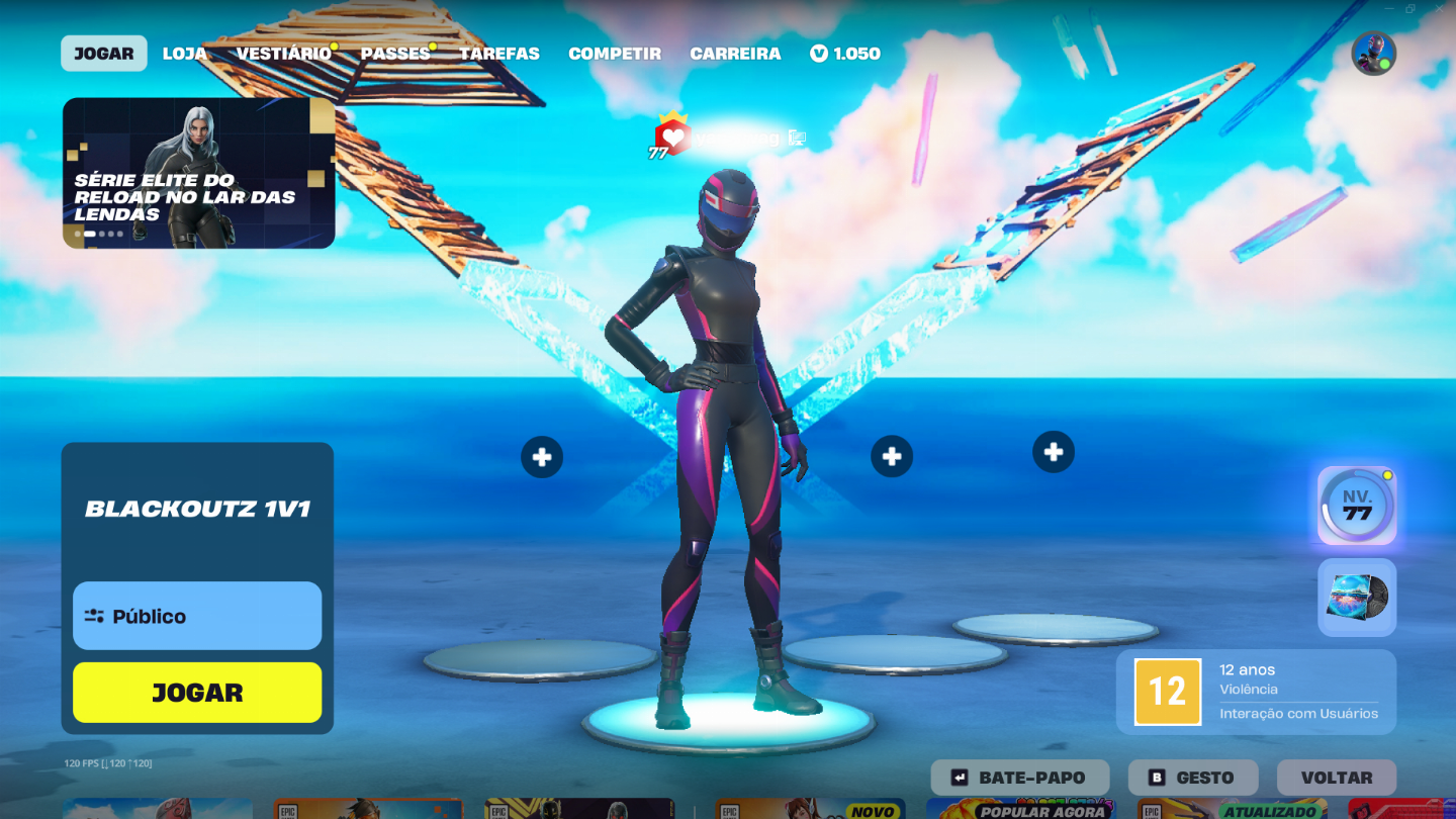 Conta Fortnite com 147 Skins | V-Bucks | Passe Midas Completo | Melhor Preço