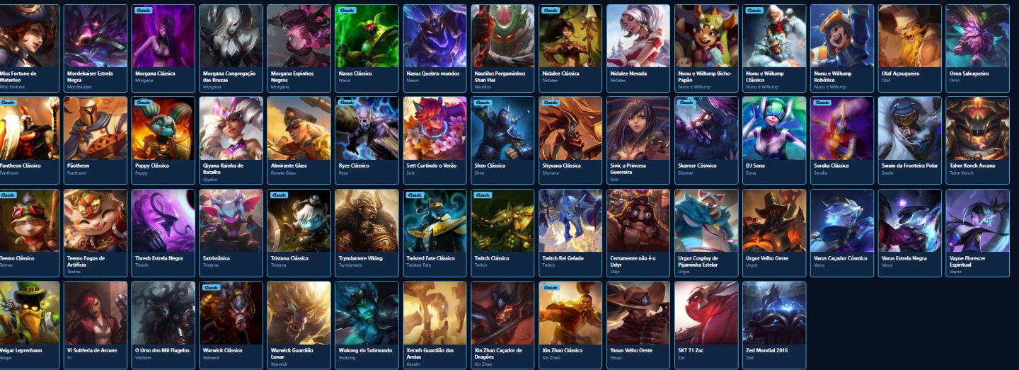 LEAGUE OF LEGENDS 128 SKINS NIVEL 166 UNRANKED FULL CHAMP