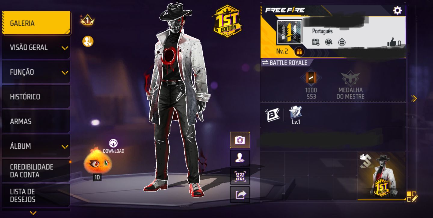 CONTA BOT LV2 + CONJUNTO TERROR NOTURNO