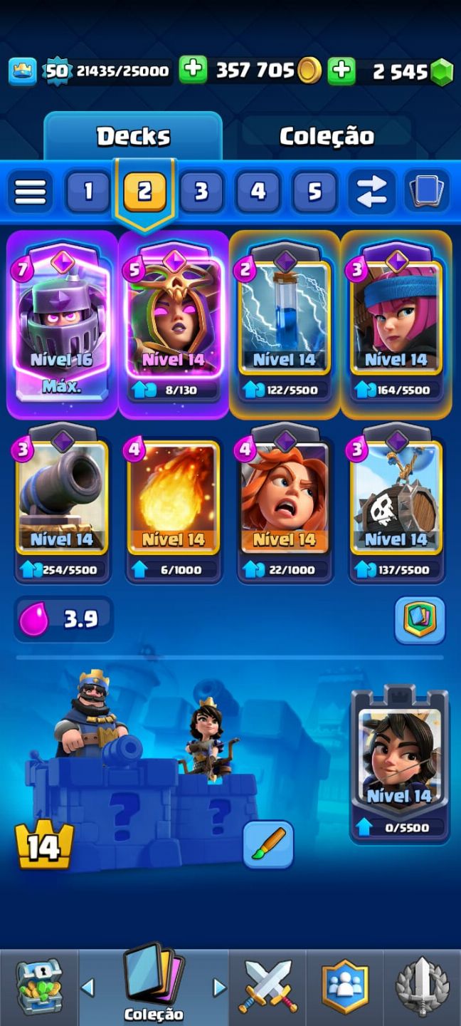 CONTA DE CLASH ROYALE + 10K TROFÉU MEGA LVL 16 EVO
