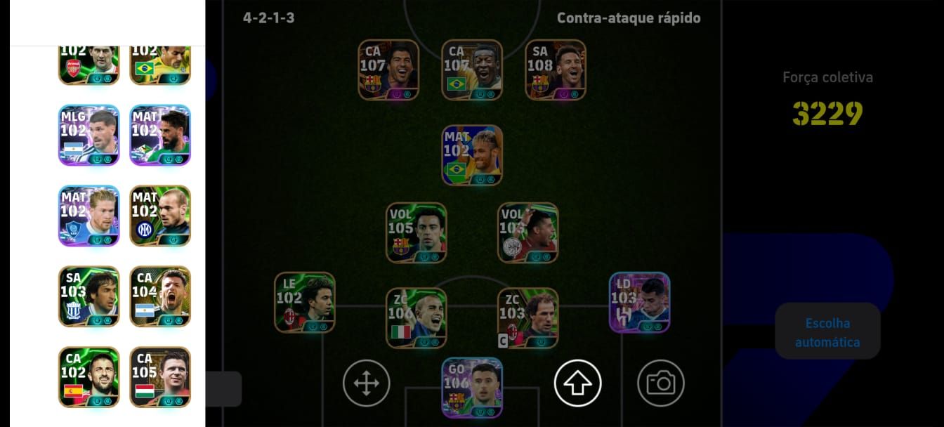 CONTA DE EFOOTBALL. Pele legend, Suarez big three, Messi big three blitz curler.
