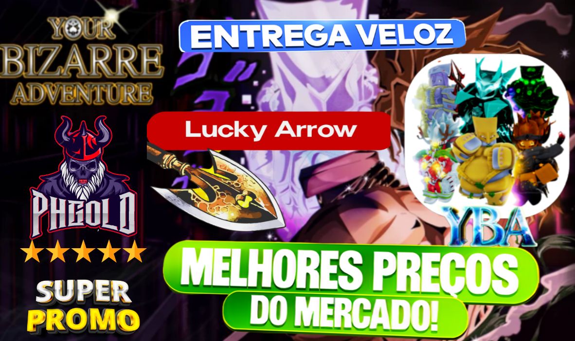 [MENOR PREÇO] YBA | YOUR BIZARRE ADVENTURE | SKINS | LUCKY ARROW | ROBLOX TOP!!!