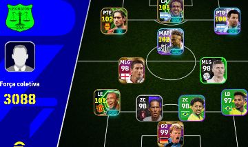 Conta Efootball força 3088