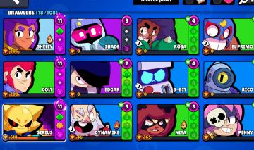 Conta brawl star iniciante com sirius lvl 11