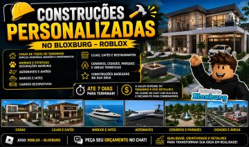 Construções Personalizadas no Bloxburg e venda de robuxs barato