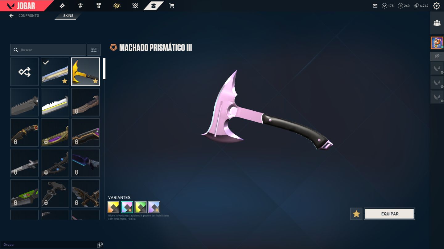 Conta valorant com varias skins lvl 192 (conta rara + skins raras) [900+ gastos]