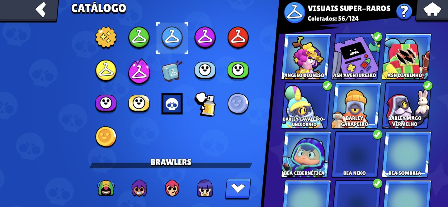 Conta de Brawl stars completa com 99 brawlers e muitas skins