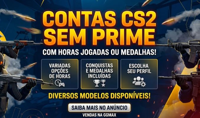 CONTAS CS2 - NON PRIME - MEDALHAS ou HORAS