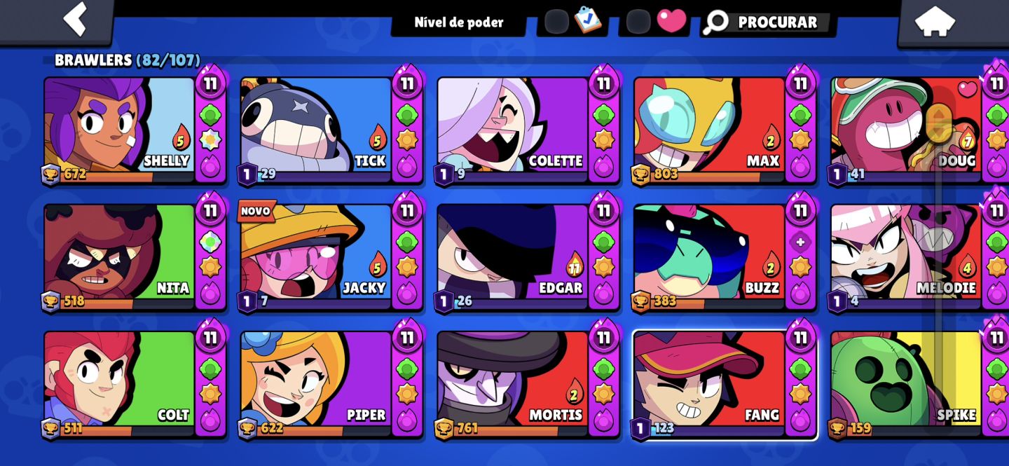 Conta Brawl Stars CONTA 2019 SKINS RARAS PRINCIPAL DYNAMIKE FLAMENGO NÃO VOLTA