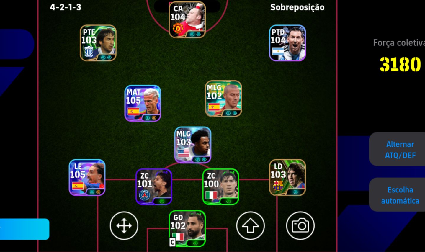 CONTA EFOOTBALL, FORÇA COLETIVA 3180