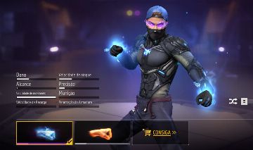 Conta Free Fire com 8 anos