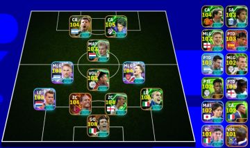 Conta efootball 3200+ buffon 108, Batistuta e cia