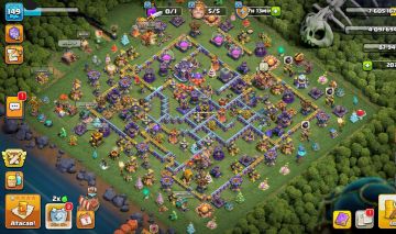 Conta clash of clans cv 15 e clash royale arena 20