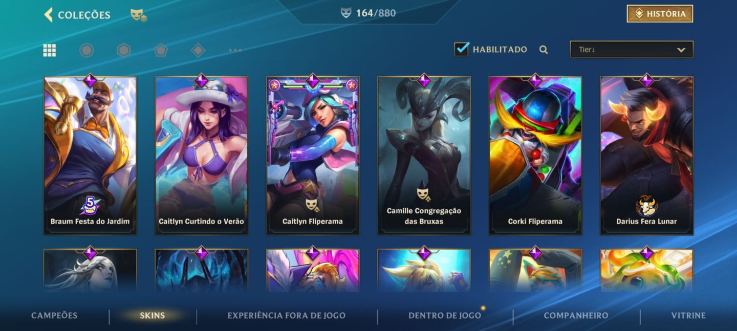 Conta main ADC! Muitas Skins!