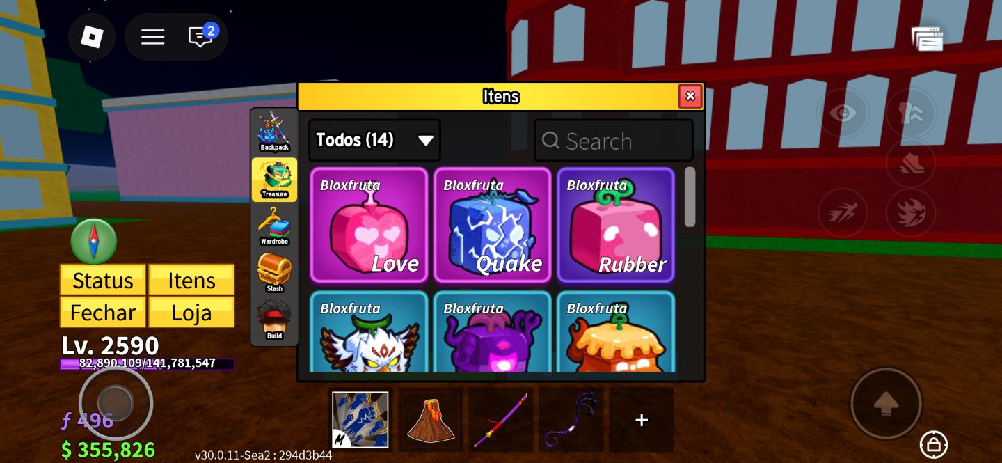 CONTA BLOX FRUITS ROCKET PERM