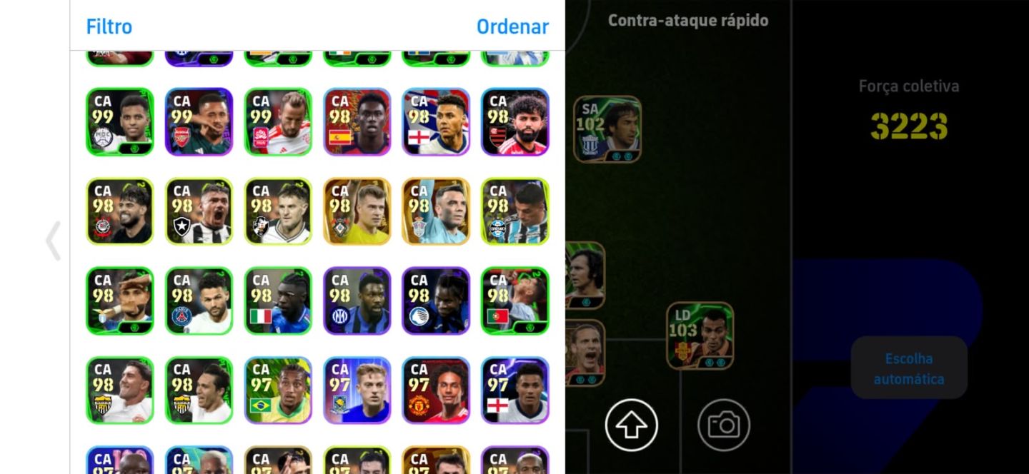 Conta efootball muito rara,criada desde o começo do efootball,jogadores antigos