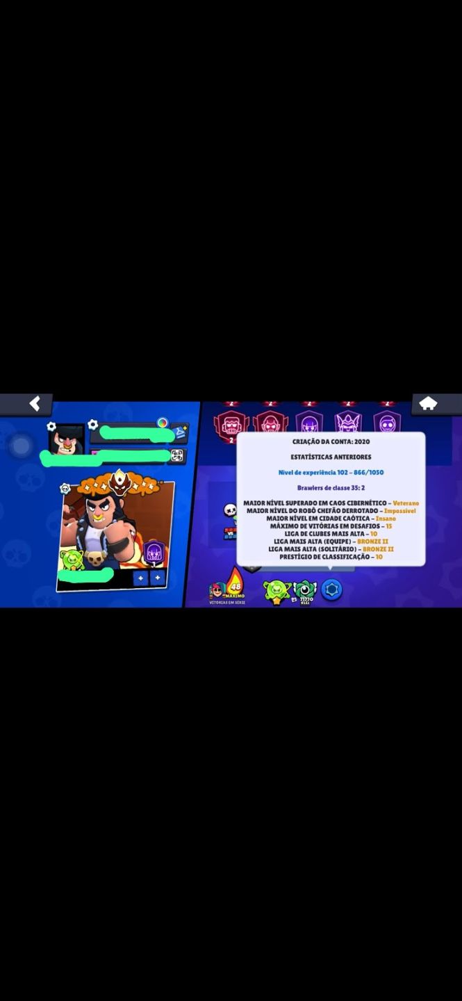 Conta full 11 é hyper mestre 2 todos mestres novos e 1 antigo fama alien pin r35