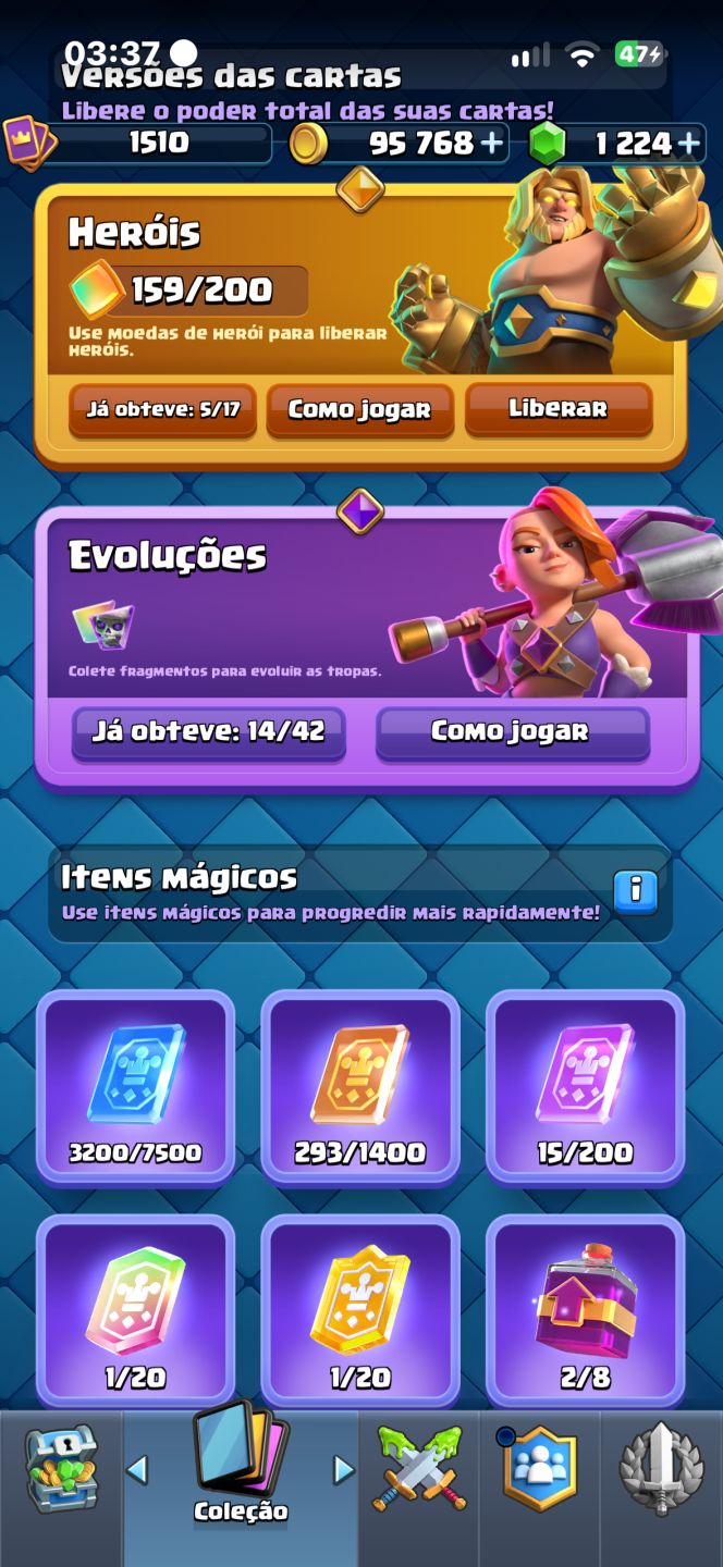 CONTA CLASH OF CLANS + CLASH ROYALE | HERÓIS ALTO NÍVEL + CARTAS 15/16