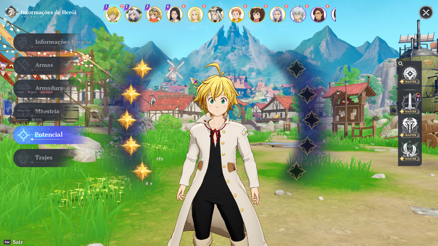 THE SEVEN DEADLY SINS conta com 99k de poder, 3 pets lendários, conta 100% F2P!!