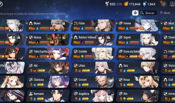Conta Epic seven servidor Foundry varios personagens e história avançada