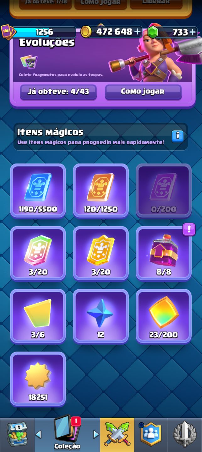 CONTA CLASH ROYALE | 10 K DE TROFEUS E MUITOS RECURSOS