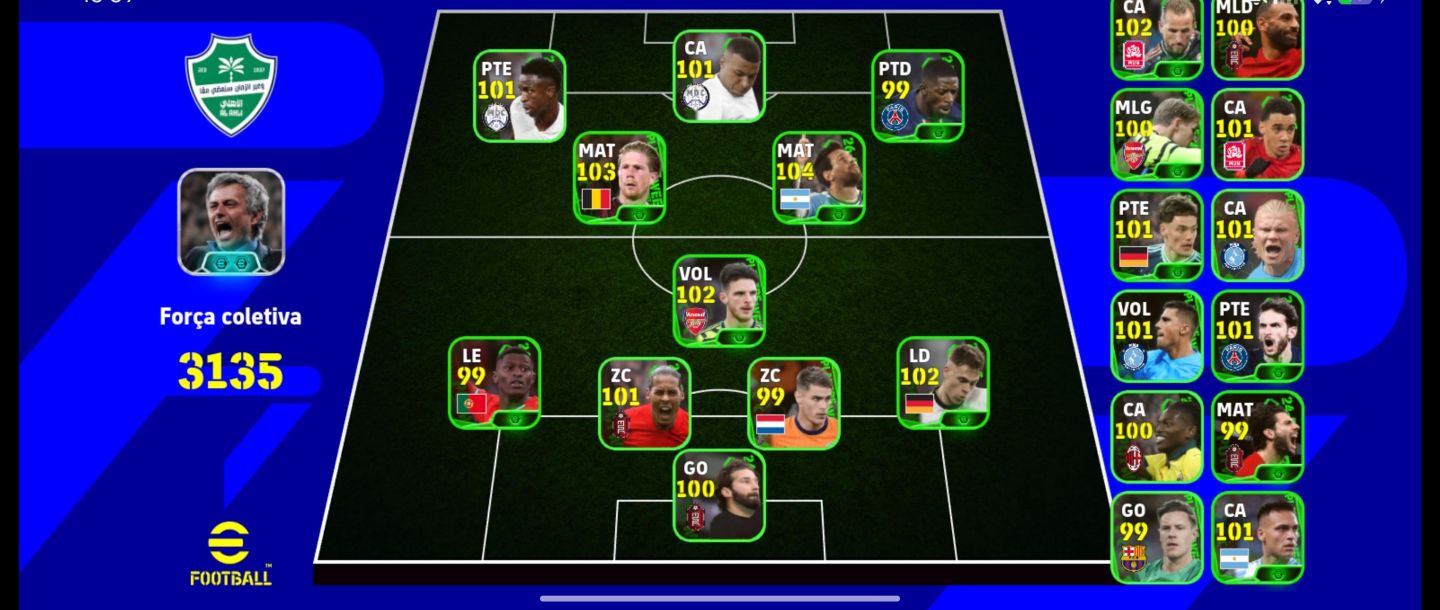 Conta de efootball braba e antiga !! (Leia a descrição)