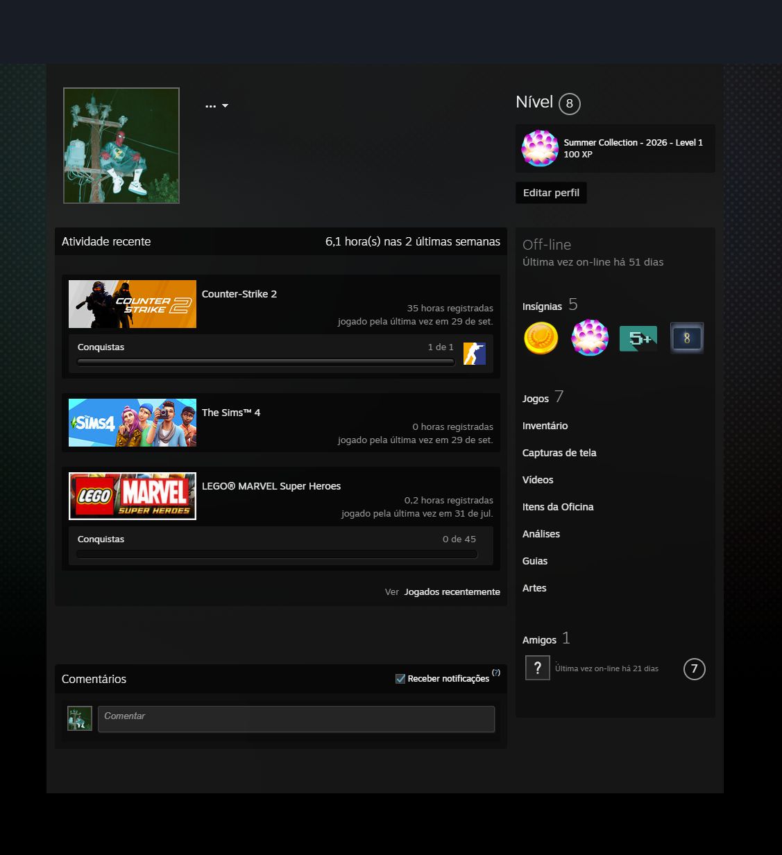 CONTA STEAM CS2 PRIME + GTA ONLINE PC (LEGACY) 30 BILHÕES LEVEL 6000