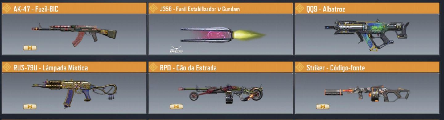 Conta com algumas míticas call of duty mobile