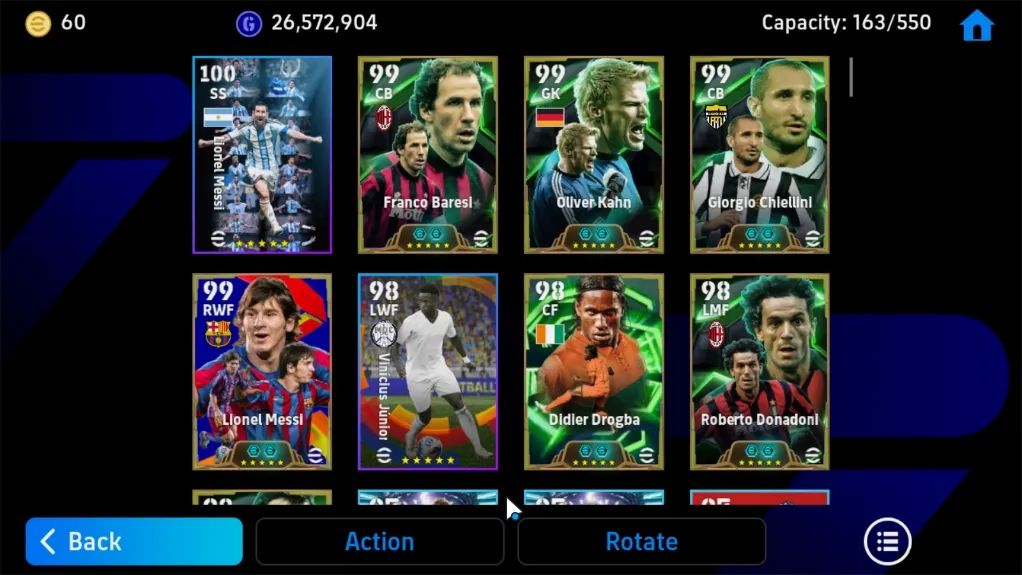 CONTA EFOOTBALL 3204 FC | PLANTEL EPIC | 34 EPICOS | BECKENBAUER & RIJKAARD