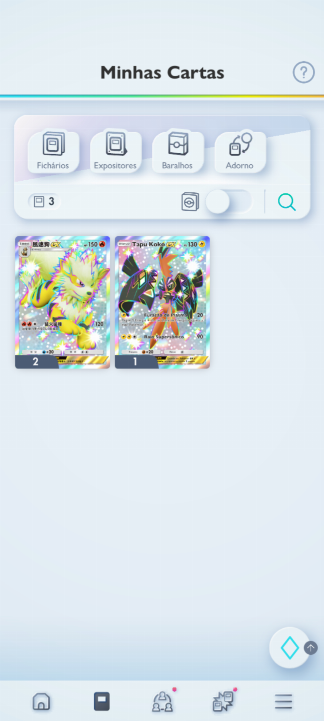 Continha com Shinys Full Art + várias Full Art ideal para trocas + 199 amp