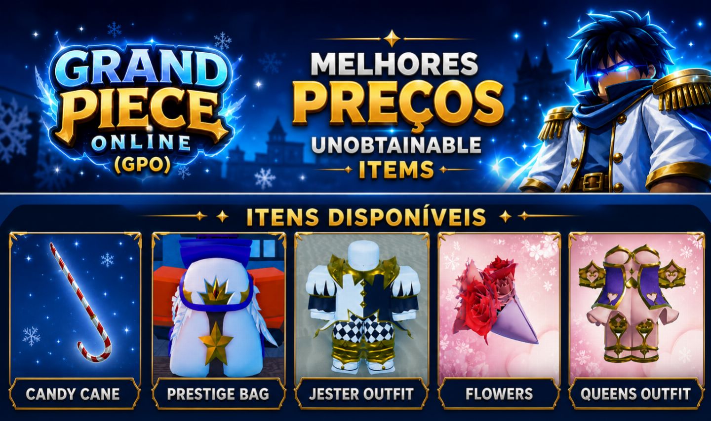Grand Piece Online (GPO) - Unobtainable items (Tenho outros itens antigos também