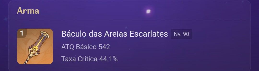 Conta de genshin impact com vários personagens 5 estrelas