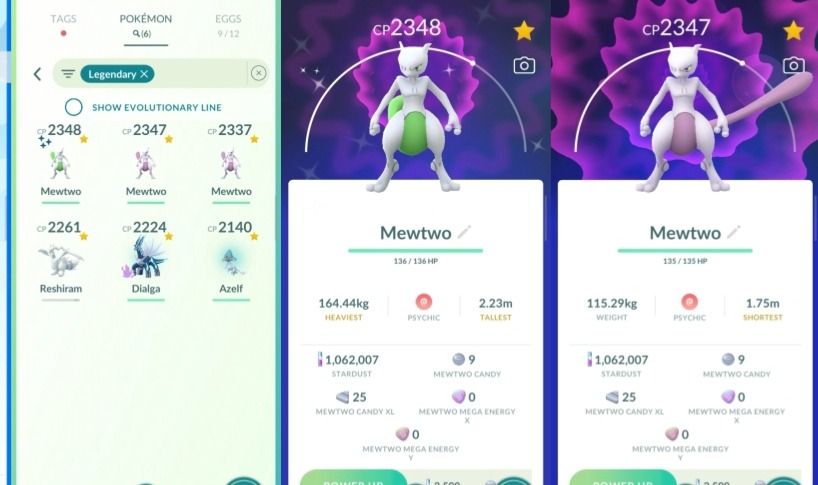 LVL 59 [22 SHINY] [Mewtwo shiny ] 1.0M STARDUST BARATO F013